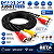Cabo Audio e Video RCA 1.8M Para Dvd Tv Home X - Imagem 1