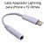 Cabo Adaptador Lightning para iPhone x P2 Femea - Imagem 1