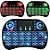 Mini Teclado Rohs LED Sem Fio Wireless Touch Pad Preto/LED - Imagem 6
