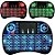 Mini Teclado Rohs LED Sem Fio Wireless Touch Pad Preto/LED - Imagem 3