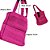 Bolsa modelo Listas  em Crochê Artesanato feito a mão ideal para Praia Piscina, Esportes, Passeios - Imagem 2