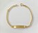 Pulseira Infantil com plaquinha em Ouro 18k - Imagem 1