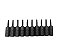 KIT DE BITS PONTA TORX ENCAIXE ¼” - Imagem 2