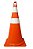 CONE RÍGIDO LARANJA/BRANCO - Imagem 1