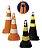CONE RÍGIDO LARANJA/BRANCO - Imagem 3