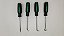 CJ DE CHAVE DE GANCHO DIMINUTO 4PCS EMB. DE CROMO ACETINADO - Imagem 1