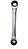CHAVE ESTRELA C/ CATRACA 16X18MM - Imagem 2