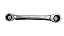 CHAVE ESTRELA C/ CATRACA 14X15MM - Imagem 1
