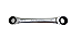 CHAVE ESTRELA C/ CATRACA 14X15MM - Imagem 2