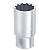 SOQUETE  ESTRIADO LONGO ENC. 1/2'' 32 MM - Imagem 1