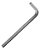 Chave Hexagonal Allen 2mm 76402 Force Prateado - Imagem 3