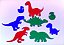 Dinossauros em acrílico - Imagem 2