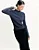 BLUSA TRICOT CANELADA MARINHO - Imagem 1