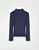 BLUSA TRICOT CANELADA MARINHO - Imagem 6