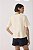 BLUSA CANELADA PEPLUM BAUNILHA - Imagem 4