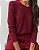BLUSA TRICOT BASICA BORDÔ - Imagem 4