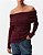 BLUSA TRICOT OMBRO A OMBRO BERRY - Imagem 1