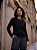 BLUSA FRANJAS IBIZA PRETA - Imagem 1