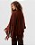 PONCHO TRICOT FRANJA TERRACOTA - Imagem 3