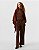 PONCHO TRICOT FRANJA TERRACOTA - Imagem 2