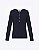 BLUSA CANELADA BOTÕES MARINHO - Imagem 6