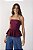 TOP PEPLUM ALÇAS REGULAVEIS VINHO - Imagem 3