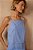 BLUSA LINHO QUADRADINHA AZUL - Imagem 1