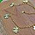Pulseira de Florzinhas - Banhado a Ouro 18k - Imagem 4