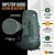MOCHILA CARGO AIR X 60L RIPSTOP 600D C/ CAPA DE CHUVA VERDE - Imagem 5