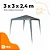 GAZEBO CAMP 3X3 CINZA NTK - Imagem 1