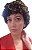 PERUCA LIZ CABELO CURTO ENCARACOLADO CASTANHO  HUMANA - Imagem 1