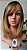 PERUCA LAIS CABELO ORGÂNICO OMBRE HAIR LOIRA COM FRANJA - Imagem 1