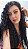 PERUCA BRUNA LACE FRONT FIXA CACHEADA CABELO ORGÂNICO 80CM - Imagem 1