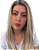 Peruca Lucimaria modelo lace Cabelo Orgânico raiz natural Loiro Perolado - Imagem 2