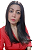 PERUCA FRONT LACE DINAMARA CASTANHO MEDIO CABELO ORGANICO - Imagem 2