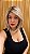 PERUCA LIS CABELO ORGÂNICO OMBRE HAIR LOIRA COM FRANJA - Imagem 2