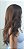 Peruca Aline Castanho Médio Longa Ondulada com imitação do couro cabeludo Cabelo Orgânico - Imagem 2