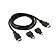Cabo HDTV Kit HDMI 3 em 1, Micro e Mini 1,5m Full HD 1080P - Imagem 1