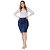 Saia Jeans Secretária  Moda Evangélica - Imagem 2
