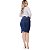 Saia Jeans Secretária  Moda Evangélica - Imagem 3