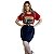 Saia Jeans Secretária Moda Evangélica - Imagem 1
