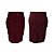 Saia Plus Size Jeans Brim Bordô - Imagem 2