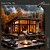 CASA Hi-Glass c/ 1 Suite + 1 Quarto + WC Social 8x10 = 80m2 com beiral - Imagem 4