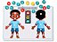 Semáforo do Toque Pista Visual Educação Sexual Infantil - Preto - Imagem 5
