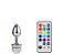 PLUG ANAL EM ALUMINIO COM LUZ LED E CONTROLE REMOTO - IMPORTADOS - Imagem 1