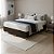 Base Cama Box Casal Queen Bipartida 158x198x37 Cor Marrom - Imagem 1