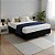 Base Cama Box Casal Queen Bipartida 158x198x37 Cor Preta - Imagem 1