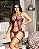 BODY RENDA E TULE POÁ - Cor : Marsala  | QUEIMÃO - Imagem 1