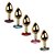 PLUG ANAL JOIA P DOURADO | Formato: Redondo | Cores: Variadas - Imagem 1