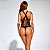 BODY  - Body Curto Sexy Cor : Preto | SE017 - Imagem 2